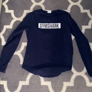 Gym shark long sleeve slim fit shirt